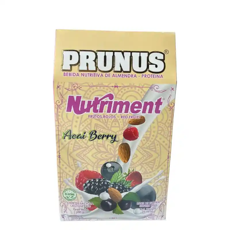 Prunus Bebida Nutritiva de Almendra con Frutos Rojos