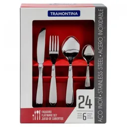 Tramontina Juego de Cubiertos de Acero Inoxidable 