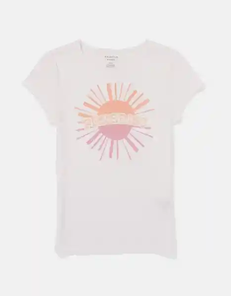 Camiseta Mujer Blanco Talla Medium American Eagle 15379512