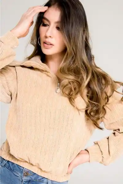 Buzo Chenille Color Beige Medio Talla XL Ragged