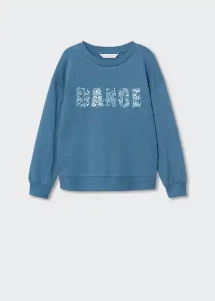 Sudadera Dance Azul Talla 10 Niñas Mango