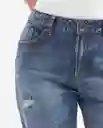 Jean Cosmo Femenino Azul Francés Talla 10 Chevignon