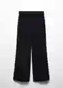 Pantalón Iguana Mujer Negro Talla 50 Mango