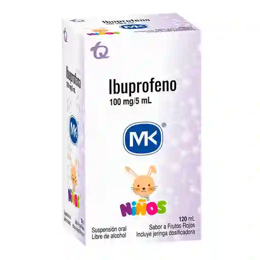 Ibuprofeno 100mg/ 5 Ml Suspensión Oral Frasco