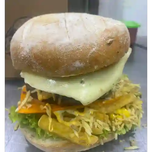 Hamburguesa Doble Carne y Pollo