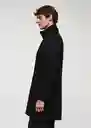 Abrigo Uriel Negro Talla XL Hombre Mango