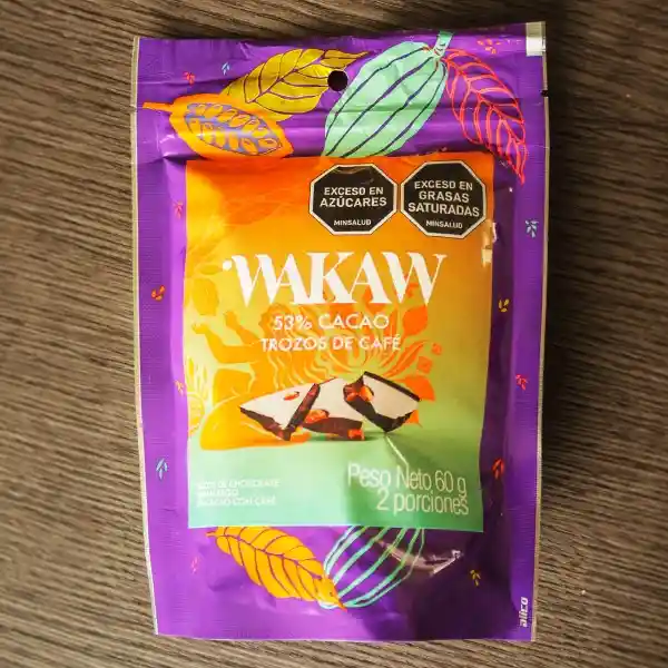 Wakaw Trozo de Chocolate Con Café
