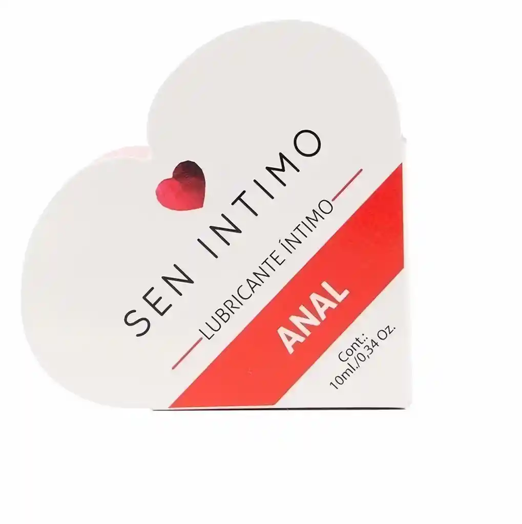 Sen Intimo Lubricante Anal Corazon X10Ml