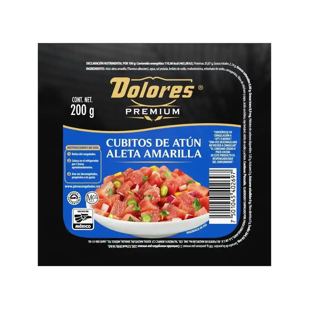 Dolores Cubitos de Atún Aleta Amarilla