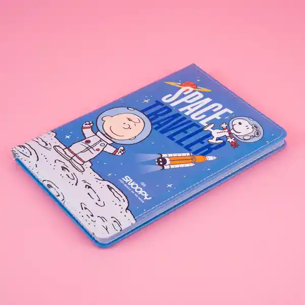 Libreta Snoopy Viaje Espacial Azul Miniso