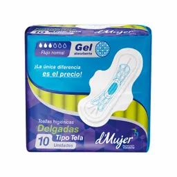 D´mujer Toallas Higiénicas Delgadas Tipo Tela 