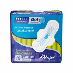 D´mujer Toallas Higiénicas Delgadas Tipo Tela 