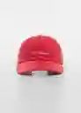 Gorra Quote Rojo Talla 99 Mujer Mango