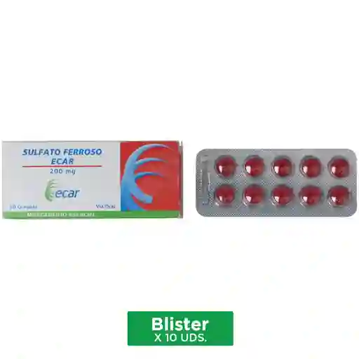 Ecar Sulfato Ferroso (200 mg)