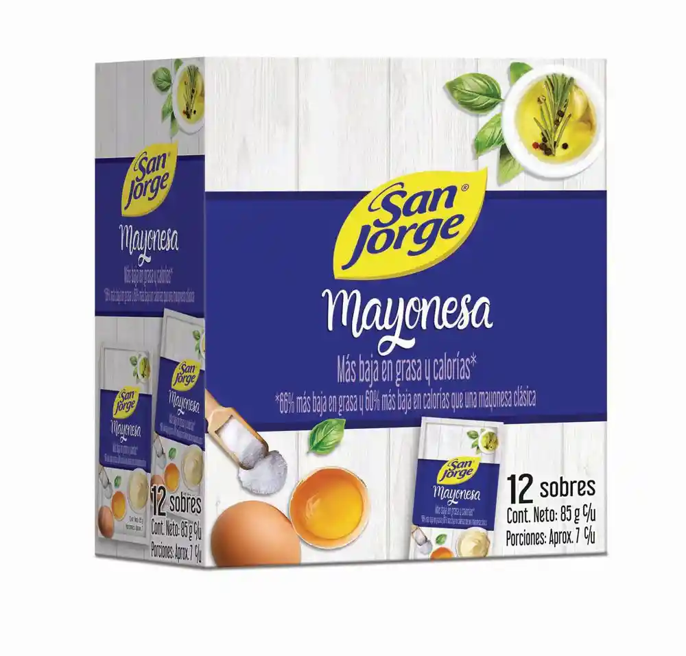 Mayonesa S/j Dpl(12x85g) San Jorge