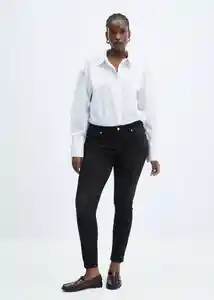 Jean Pushup Tejano Negro Talla 32 Mujer Mango
