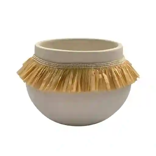 Maceta Krea Decorativa Fibra Nativa