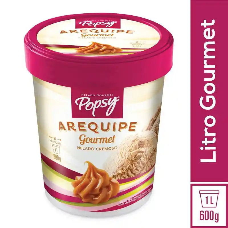 Popsy Helado Gourmet Sabor a Arequipe
