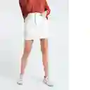  Falda Mora Mujer Crudo Marfil Claro Talla 8 Naf-Naf 