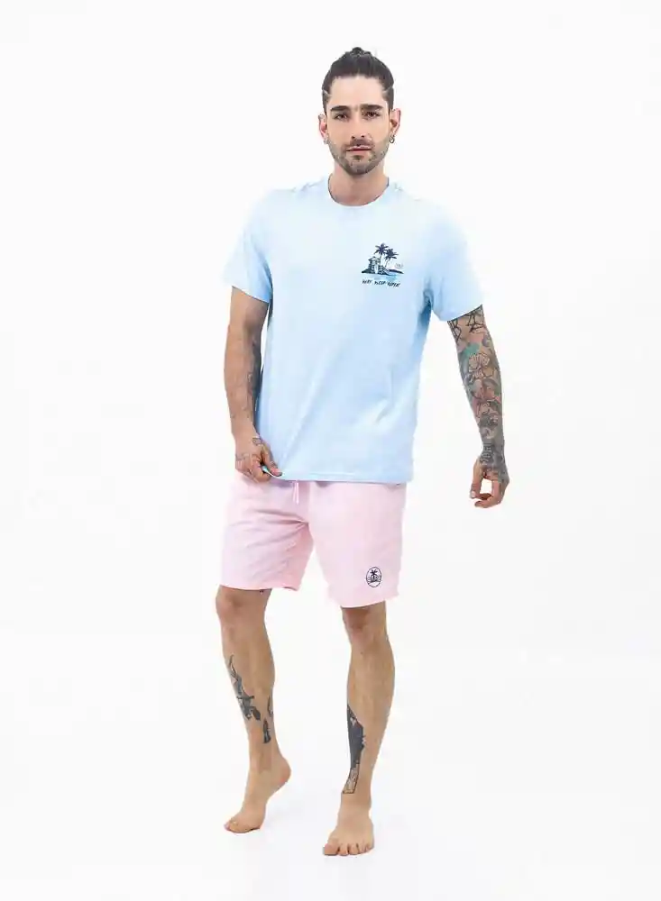 Pantaloneta Corta L-rosado