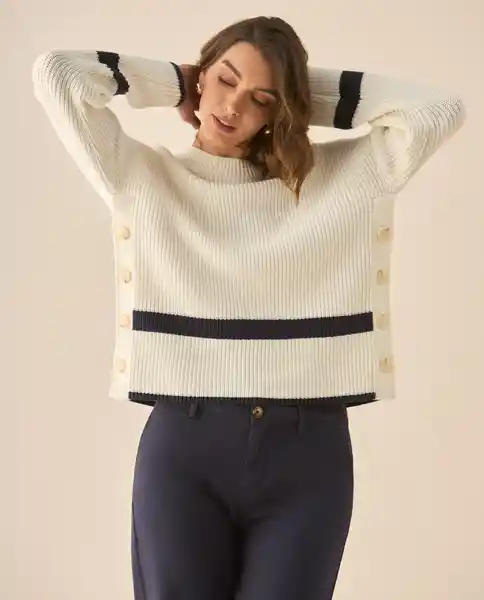 Tejido Crudo Lacteo Medio Talla S 669G201 Esprit