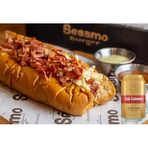 Combo Perro Ranchero + Club col. Dorada Lta 330ml
