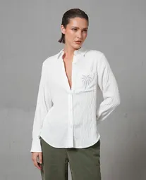 Camisa Mujer Crudo Talla S 219G003_CRU110104 Rifle