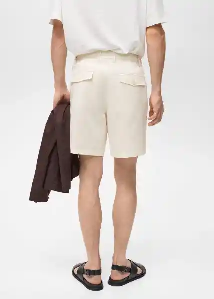 Bermuda Darb Crudo Talla 42 Hombre Mango