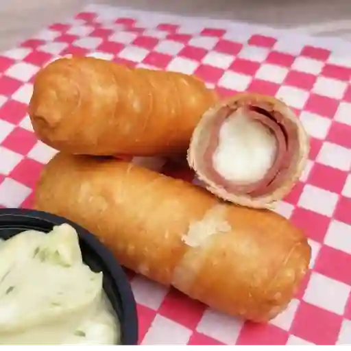 Mini palitos de queso y tocineta x10