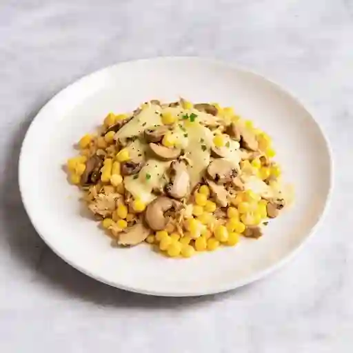 De pollo y champiñones