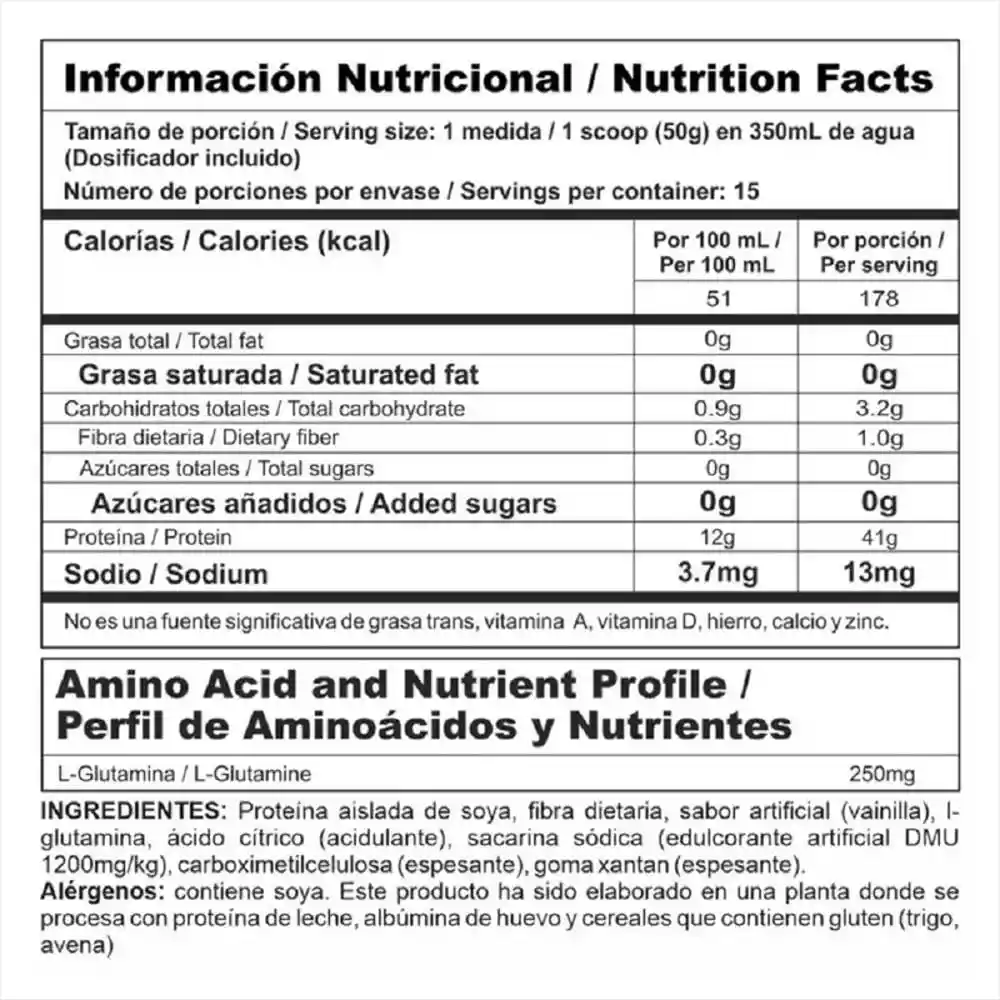 Mega Soy 90 Proteína Aislada de Soya