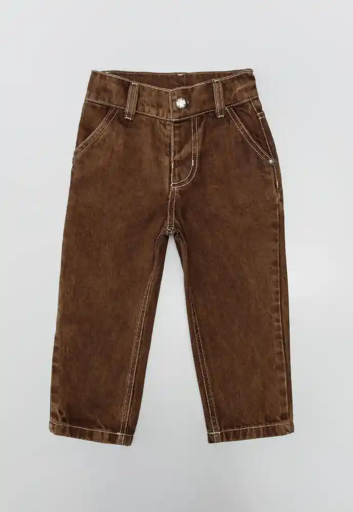 Pantalon 9/12meses-cafe