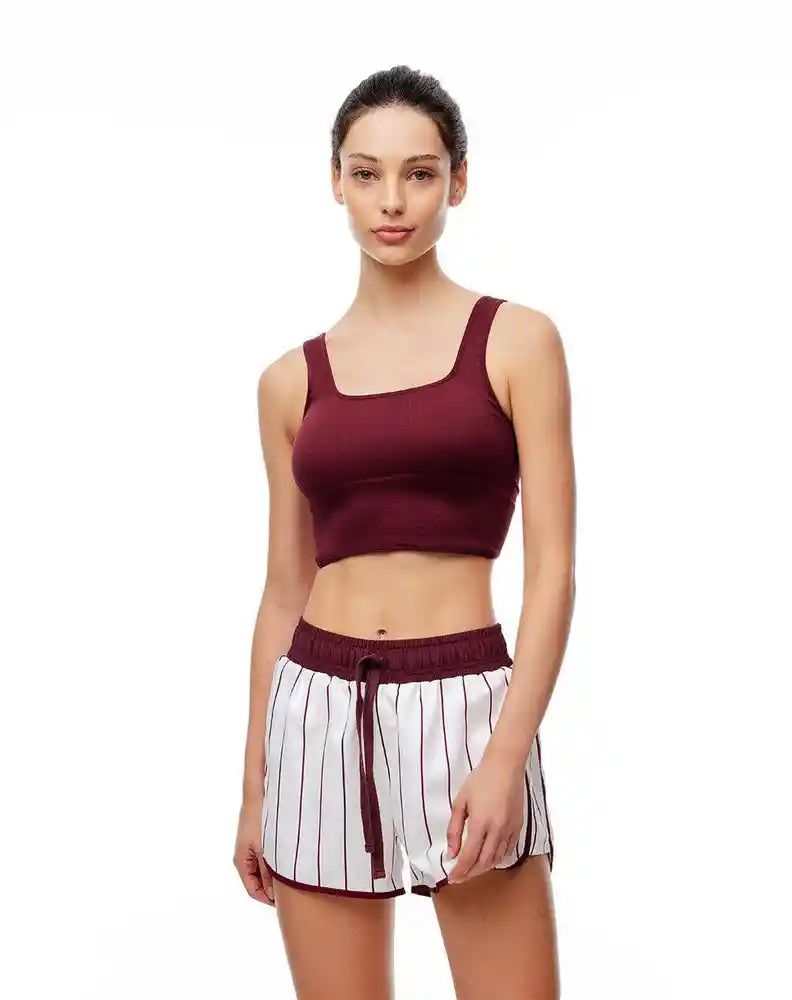 Short Pantaloneta Corto Tiro Medio L-crudo