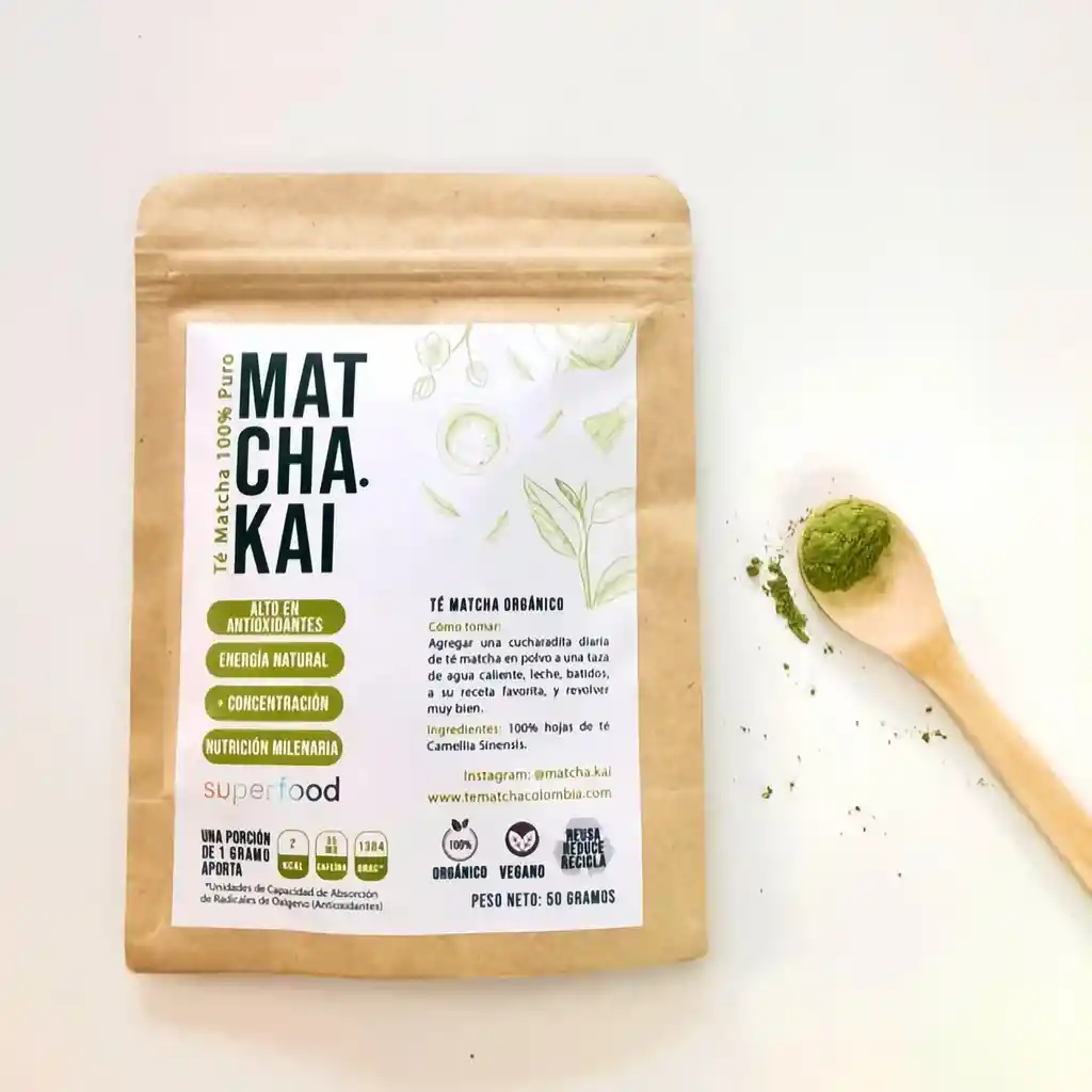 Té Matcha Organico 100% Puro