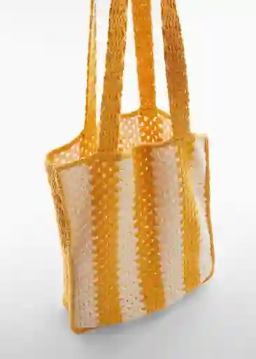 Bolso G Paloma Mostaza Talla 99 Mujer Mango