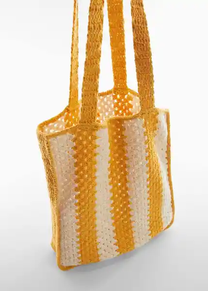 Bolso G Paloma Mostaza Talla 99 Mujer Mango