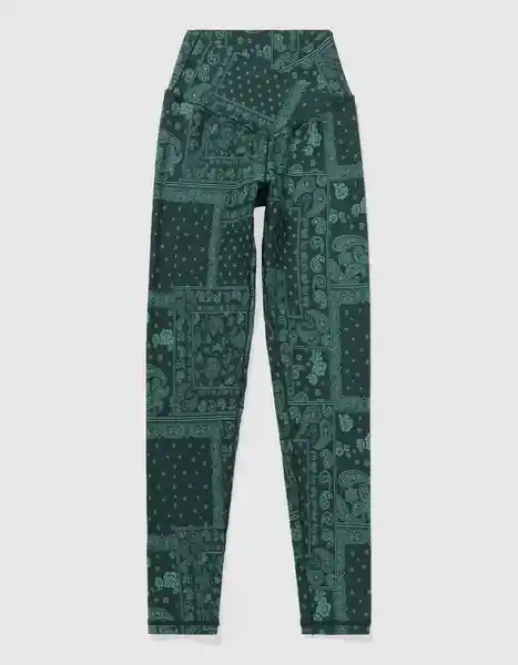 Leggings Aerie Verde Talla: SM REGULAR 5109735 American Eagle