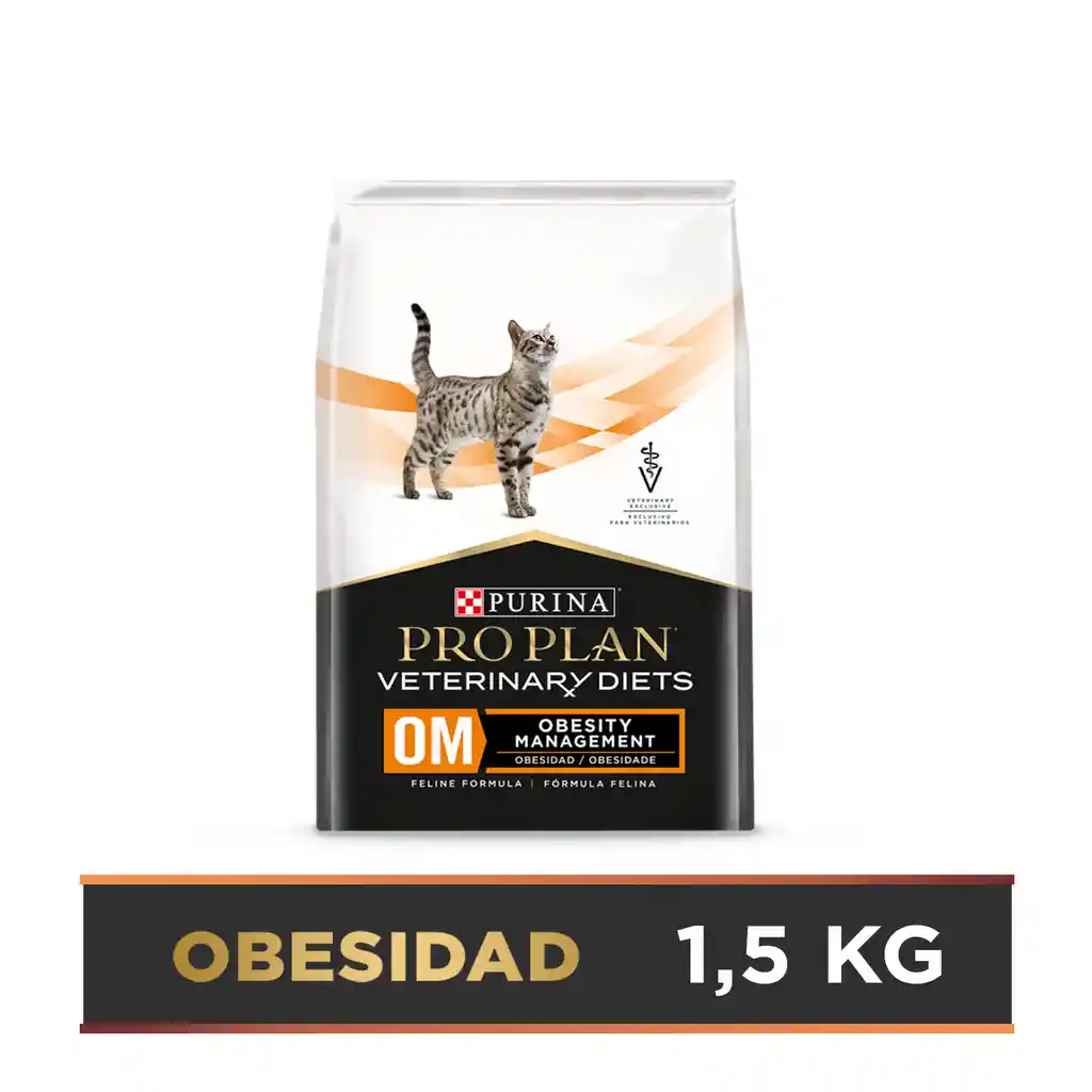 Comida para gato Purina Pro Plan Veterinary Diets OM Obesidad x 1,5 kg