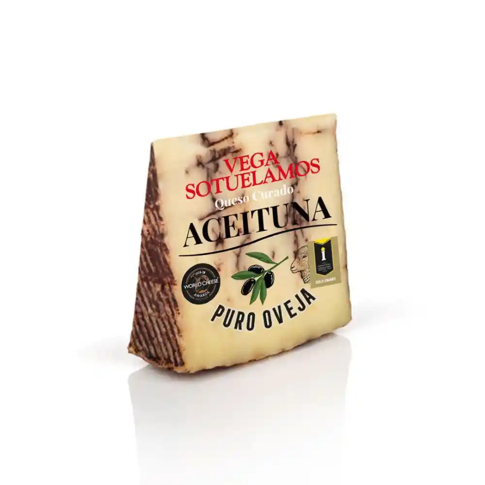 Queso de Oveja Madurado Graso Duro Vega Sotuelamos Con Aceituna Negra (150 Gr)