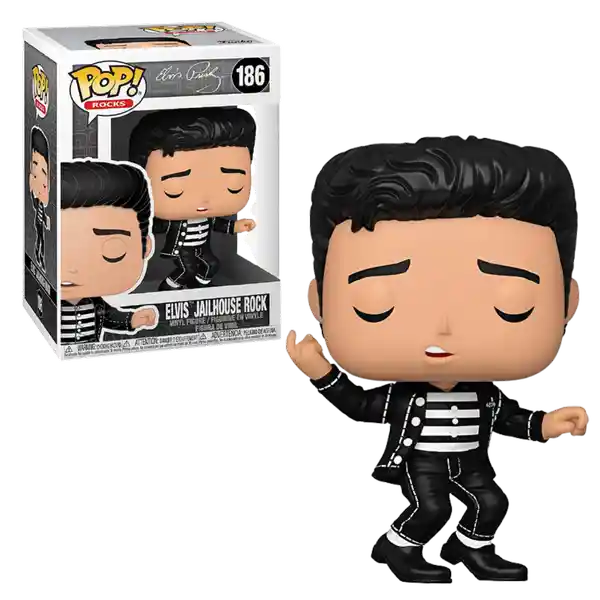 Funko Pop Figura Coleccionable Elvis Jailhouse Rock 186