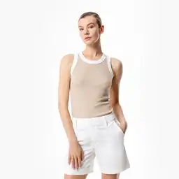 Camiseta Manga Sisa en Algodón Femenino Liso Paulie Talla S