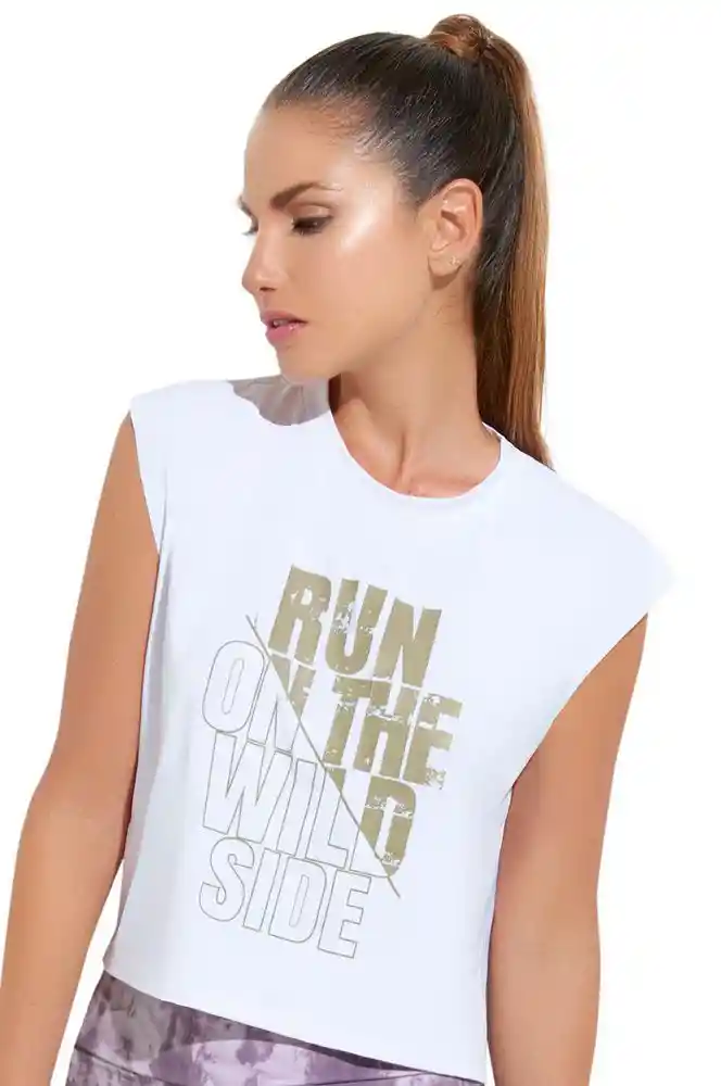 Camiseta Deportiva L-blanco