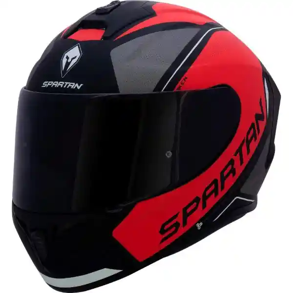 Spartan Casco Para Moto Draken Gear Rojo Mate Talla L