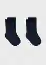 Calcetines Solid Navy Talla 21 Niños Mango