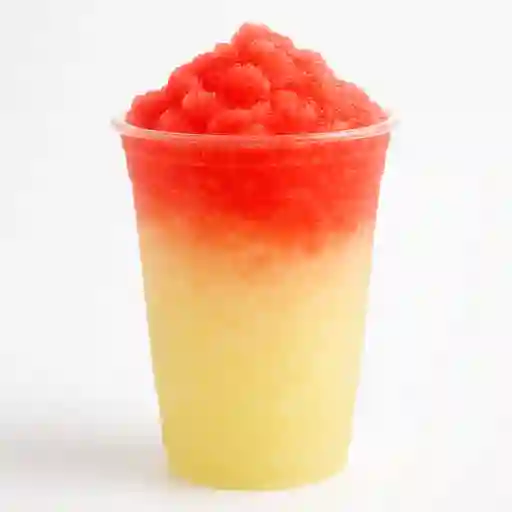 Vaso Granizada de Limón y Fresa