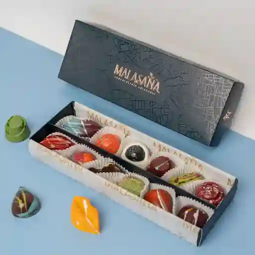 Caja por 12 unidades azul oscura