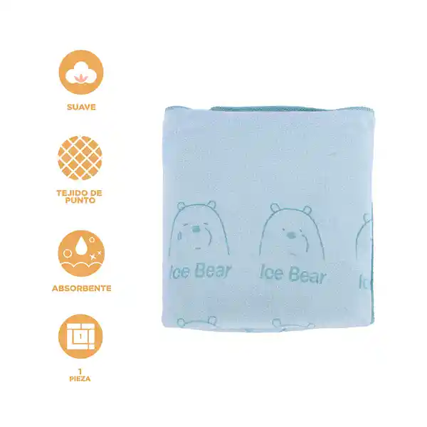 Toalla Baño Microfibra Polar Aguamarina 5.0 Miniso