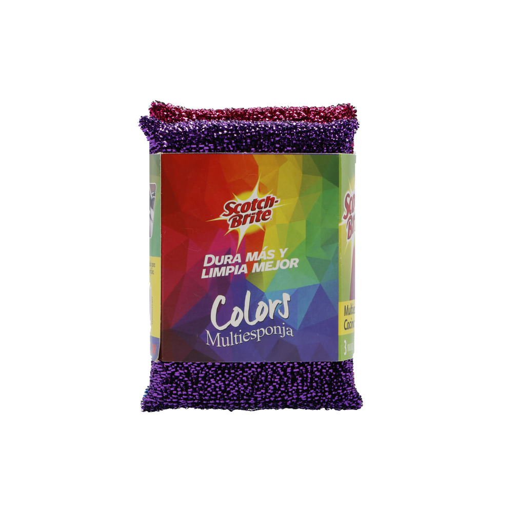 Scotch Brite Esponjas De Cocina En Colores Surtidos 3 und