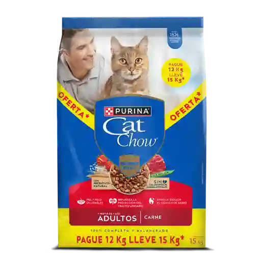 Comida para gatos Purina Cat Chow adulto carne x 15kg OFERTA