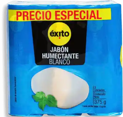  Jabon Humectante Blanco Exito X 3 Unidades 